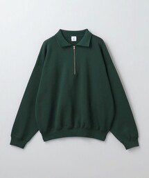 専用6(ROKU) ウール ポリエステル ハーフジップ ニット　完売 6（ロク）の「＜6(ROKU)＞ウール ポリエステル ハーフジップ