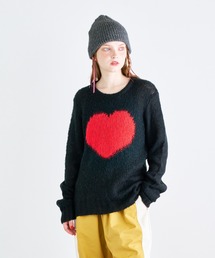 LOVEモヘヤニットプルオーバー