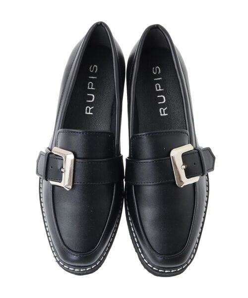 Green Parks(グリーンパークス)の「RUPIS.ベルトローファー(ローファー・レディース・ブラック・M/S/L)」の6枚目の写真