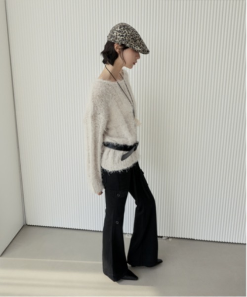 UNE MANSION（ユヌマンション）の「【2024A/W新作アイテム】[サイズボタンで調節可能] レオパードヒョウ柄ビンテージハンチングキャップ（ハンチング/ベレー帽・レディース・レオパード・ONE SIZE）」の16枚目の写真