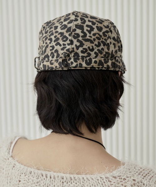 UNE MANSION（ユヌマンション）の「【2024A/W新作アイテム】[サイズボタンで調節可能] レオパードヒョウ柄ビンテージハンチングキャップ（ハンチング/ベレー帽・レディース・レオパード・ONE SIZE）」の21枚目の写真