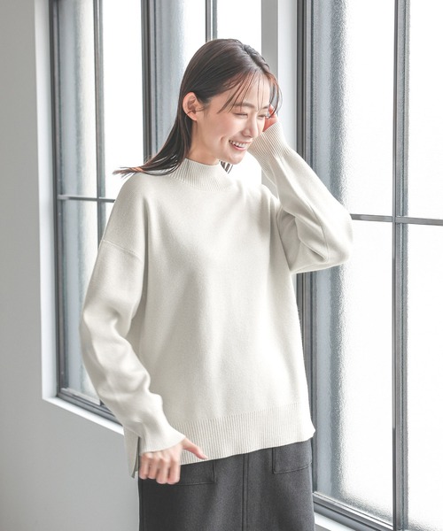 セール】メルティスタンドスリットラメプルオーバー/115915（ニット