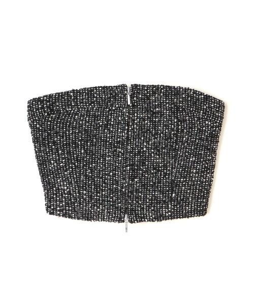 NATURAL BEAUTY BASIC（ナチュラルビューティーベーシック）の「◇ツイードビスチェ（キャミソール・レディース・ブラック系その他/ベージュ系その他・FREE）」の3枚目の写真