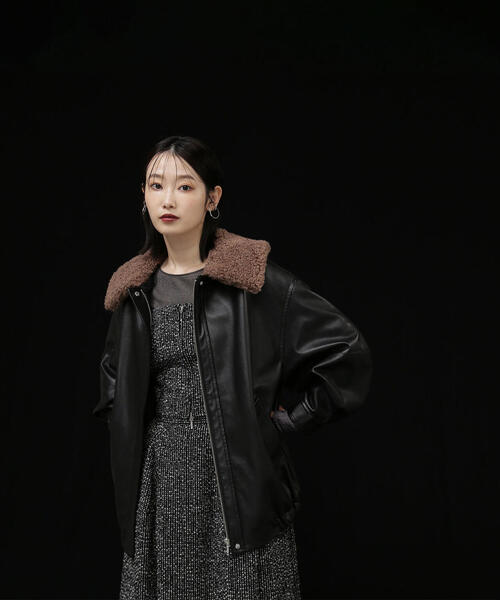 NATURAL BEAUTY BASIC（ナチュラルビューティーベーシック）の「◇ツイードビスチェ（キャミソール・レディース・ブラック系その他/ベージュ系その他・FREE）」の7枚目の写真