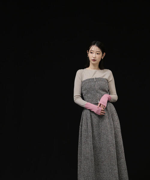 NATURAL BEAUTY BASIC（ナチュラルビューティーベーシック）の「◇ツイードビスチェ（キャミソール・レディース・ブラック系その他/ベージュ系その他・FREE）」の15枚目の写真