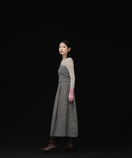 NATURAL BEAUTY BASIC（ナチュラルビューティーベーシック）の「◇ツイードビスチェ（キャミソール・レディース・ブラック系その他/ベージュ系その他・FREE）」の16枚目の写真