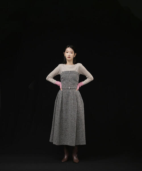 NATURAL BEAUTY BASIC（ナチュラルビューティーベーシック）の「◇ツイードビスチェ（キャミソール・レディース・ブラック系その他/ベージュ系その他・FREE）」の20枚目の写真