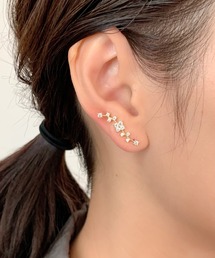 ciite'（シーテ）の「ビジューピアス イヤーカフ風  (両耳用)（ピアス（両耳用）・レディース）」