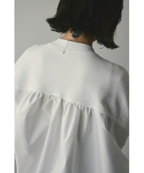 STYLEMIXER（スタイルミキサー）の「コンビネーションスウェットトップ（スウェット・レディース・ブラック/ベージュ/ホワイト・FREE）」の10枚目の写真