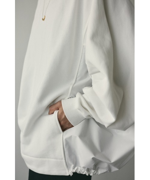 STYLEMIXER（スタイルミキサー）の「コンビネーションスウェットトップ（スウェット・レディース・ブラック/ベージュ/ホワイト・FREE）」の11枚目の写真