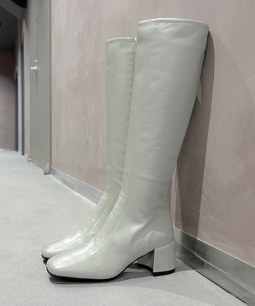 【セール】HALMANERA ハルマネラ ダブルラインチャンキーロングブーツ（ブーツ）｜HALMANERA（ハルマネラ）