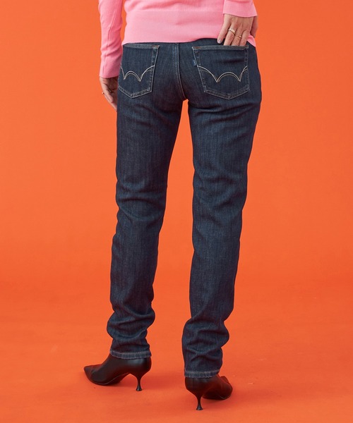 セール】EDWIN LADIES 『裏フリースであったかい