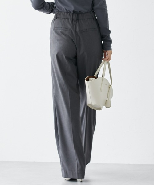 slattgir（スラットジール）の「高身長　ウール調きれい見えみえワイドパンツ（トールサイズ）（その他パンツ・レディース・ネイビー/ブラック/杢グレー・M/L/LL/3L）」の15枚目の写真