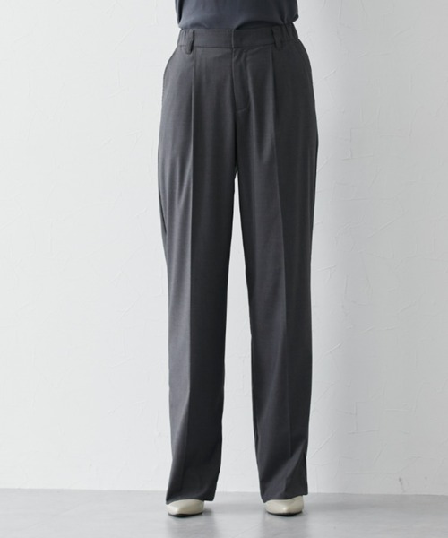 slattgir（スラットジール）の「高身長　ウール調きれい見えみえワイドパンツ（トールサイズ）（その他パンツ・レディース・ネイビー/ブラック/杢グレー・M/L/LL/3L）」の16枚目の写真