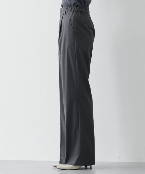 slattgir（スラットジール）の「高身長　ウール調きれい見えみえワイドパンツ（トールサイズ）（その他パンツ・レディース・ネイビー/ブラック/杢グレー・M/L/LL/3L）」の17枚目の写真