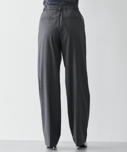 slattgir（スラットジール）の「高身長　ウール調きれい見えみえワイドパンツ（トールサイズ）（その他パンツ・レディース・ネイビー/ブラック/杢グレー・M/L/LL/3L）」の18枚目の写真