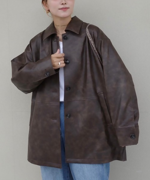 セール】《hideka original》3WAYヴィンテージライクフェイクレザー