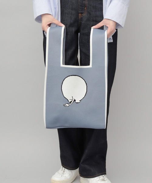 MOOMIN(ムーミン)の「ニット マルシェバッグ トートバッグ(トートバッグ・レディース・ブルー/グリーン/レッド・FREE)」の18枚目の写真