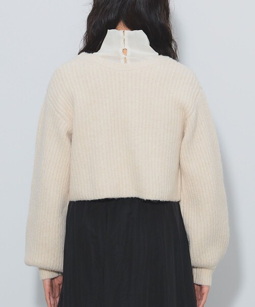 クロップド リボン カーディガン（手洗い可能）（カーディガン/ボレロ）｜BEAMS HEART（ビームスハート）