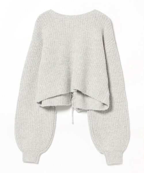 クロップド リボン カーディガン（手洗い可能）（カーディガン/ボレロ）｜BEAMS HEART（ビームスハート）