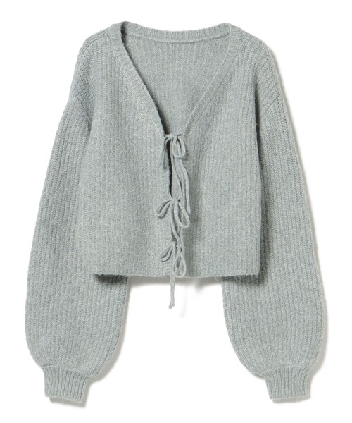 クロップド リボン カーディガン（手洗い可能）（カーディガン/ボレロ）｜BEAMS HEART（ビームスハート）