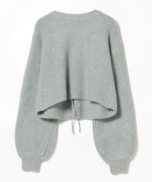 クロップド リボン カーディガン（手洗い可能）（カーディガン/ボレロ）｜BEAMS HEART（ビームスハート）