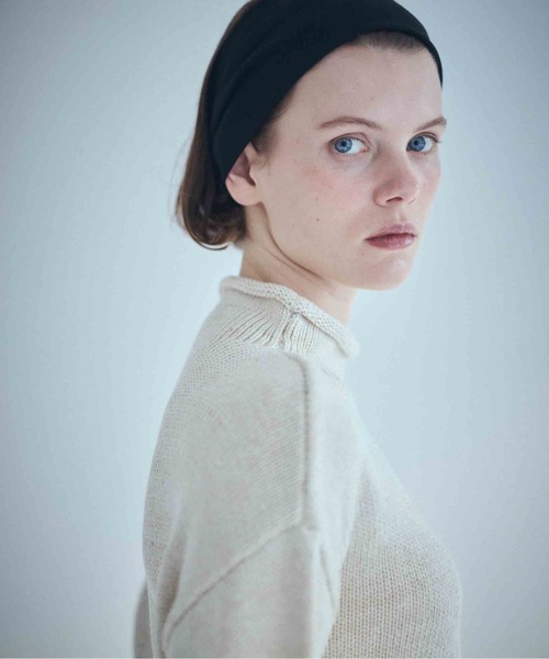 SEA（シー）の「コットン ロールネックニット（ニット/セーター・レディース・アイボリー/ホワイト・ONE SIZE）」の5枚目の写真