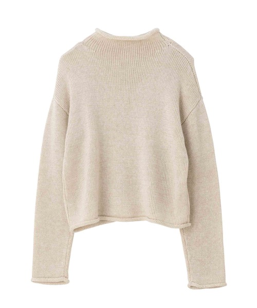 SEA（シー）の「コットン ロールネックニット（ニット/セーター・レディース・アイボリー/ホワイト・ONE SIZE）」の12枚目の写真