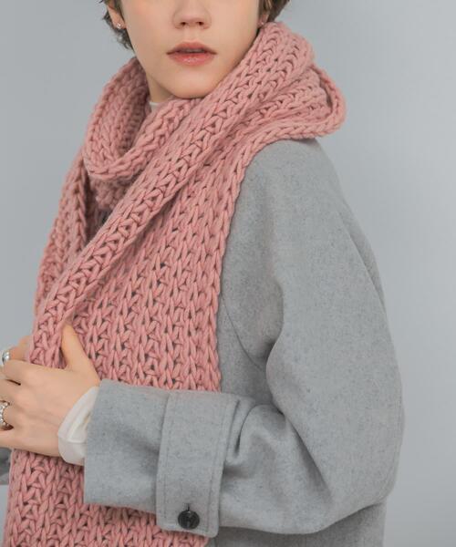 FRATELLI TALLI（フラテリタリ）の「Fratelli Talli　フリンジニットマフラー（マフラー・レディース・ホワイト/ピンク/ネイビー・FREE）」の11枚目の写真
