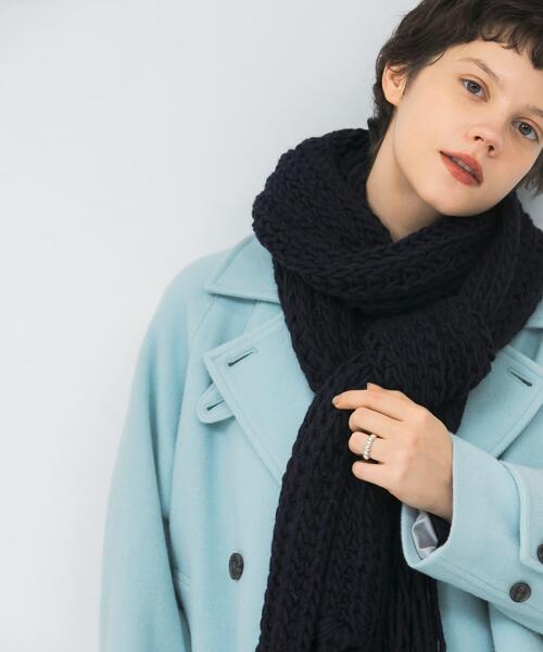 FRATELLI TALLI（フラテリタリ）の「Fratelli Talli　フリンジニットマフラー（マフラー・レディース・ホワイト/ピンク/ネイビー・FREE）」の21枚目の写真