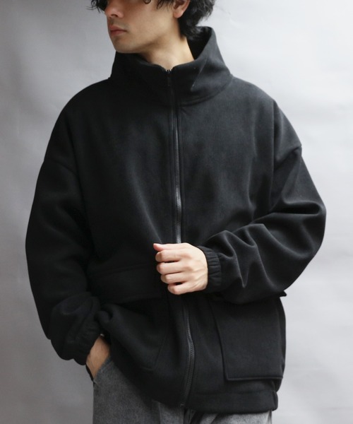 8(eight)(エイト)の「コーデュロイ裏起毛ジャケット(ブルゾン・メンズ・ネイビー/カーキ系/ブラック・X-LARGE/MEDIUM/LARGE)」の2枚目の写真