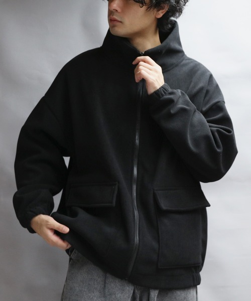 8(eight)(エイト)の「コーデュロイ裏起毛ジャケット(ブルゾン・メンズ・ネイビー/カーキ系/ブラック・X-LARGE/MEDIUM/LARGE)」の9枚目の写真
