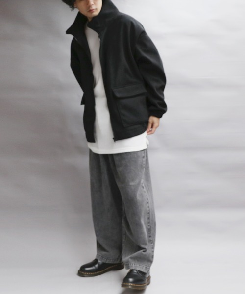 8(eight)(エイト)の「コーデュロイ裏起毛ジャケット(ブルゾン・メンズ・ネイビー/カーキ系/ブラック・X-LARGE/MEDIUM/LARGE)」の8枚目の写真