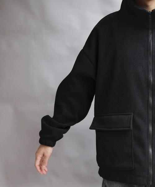 8(eight)(エイト)の「コーデュロイ裏起毛ジャケット(ブルゾン・メンズ・ネイビー/カーキ系/ブラック・X-LARGE/MEDIUM/LARGE)」の4枚目の写真