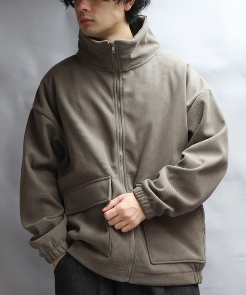 8(eight)(エイト)の「コーデュロイ裏起毛ジャケット(ブルゾン・メンズ・ネイビー/カーキ系/ブラック・X-LARGE/MEDIUM/LARGE)」の7枚目の写真