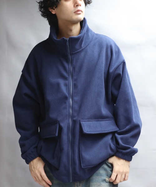 8(eight)(エイト)の「コーデュロイ裏起毛ジャケット(ブルゾン・メンズ・ネイビー/カーキ系/ブラック・X-LARGE/MEDIUM/LARGE)」の6枚目の写真