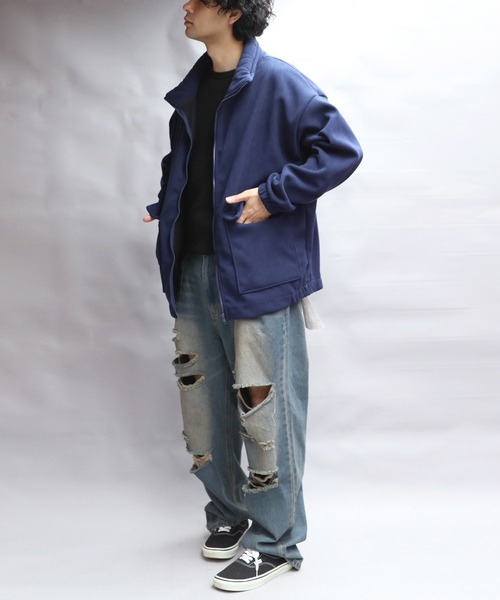 8(eight)(エイト)の「コーデュロイ裏起毛ジャケット(ブルゾン・メンズ・ネイビー/カーキ系/ブラック・X-LARGE/MEDIUM/LARGE)」の17枚目の写真