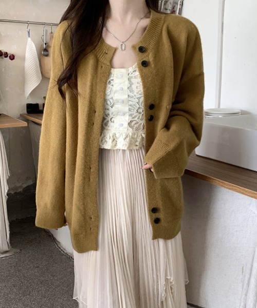 Miniministore(ミニミニストア)の「ニットカーディガン レディース アウター(カーディガン/ボレロ・レディース・マスタード/アイボリー/グレー/ネイビー・FREE)」の15枚目の写真