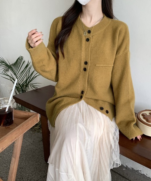 Miniministore(ミニミニストア)の「ニットカーディガン レディース アウター(カーディガン/ボレロ・レディース・マスタード/アイボリー/グレー/ネイビー・FREE)」の18枚目の写真