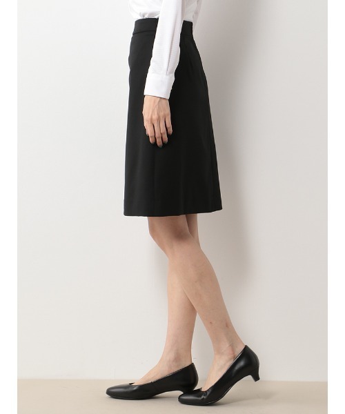 HARUYAMA（ハルヤマ）の「【ウォッシャブル】レディスAラインスカート ブラック 無地 通年（スーツスカート・レディース・ブラック・7号/9号/13号/15号/17号/5号/11号）」の2枚目の写真