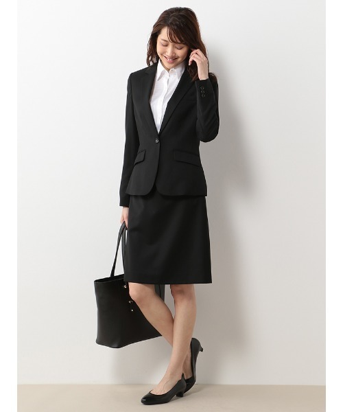 HARUYAMA（ハルヤマ）の「【ウォッシャブル】レディスAラインスカート ブラック 無地 通年（スーツスカート・レディース・ブラック・7号/9号/13号/15号/17号/5号/11号）」の8枚目の写真