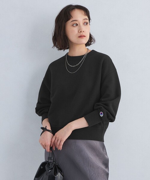 Champion（チャンピオン）の「【別注】＜Champion＞ロングスリーブ スウェット プルオーバー（スウェット・レディース・ブラック/レッド/ナチュラル/グレー・FREE）」の8枚目の写真