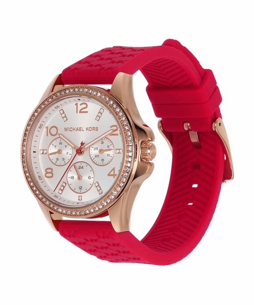 MICHAEL KORS（マイケルコース）の「マイケル・コース 腕時計 レディース アナログ シリコン MKO1005（アナログ腕時計・レディース・レッド・FREE）」の3枚目の写真