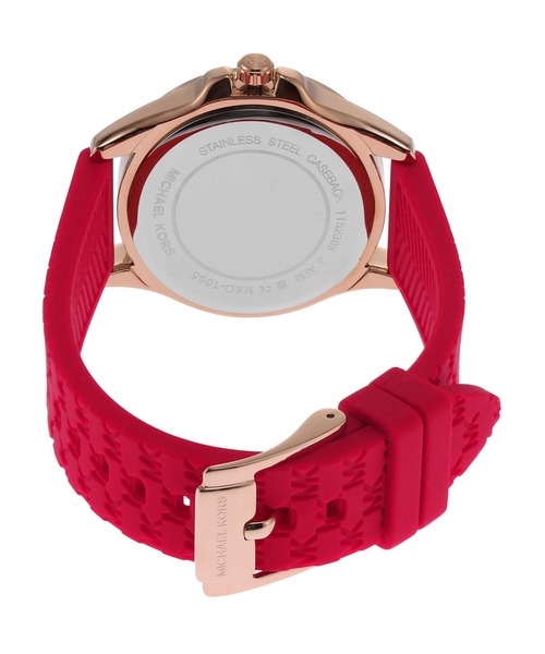 MICHAEL KORS（マイケルコース）の「マイケル・コース 腕時計 レディース アナログ シリコン MKO1005（アナログ腕時計・レディース・レッド・FREE）」の5枚目の写真