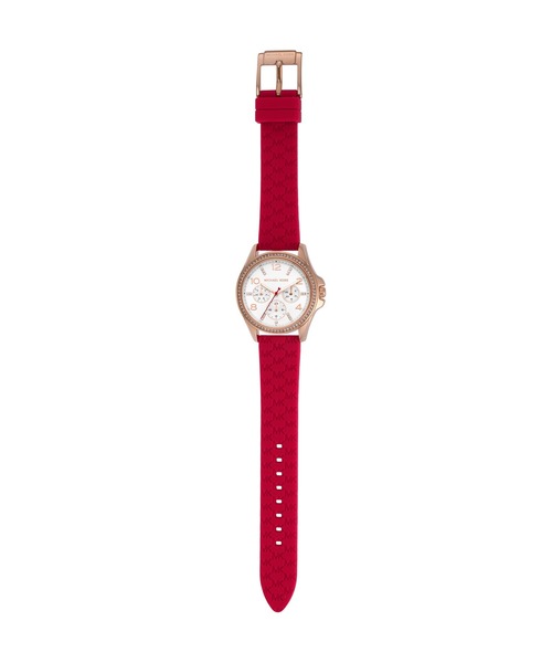 MICHAEL KORS（マイケルコース）の「マイケル・コース 腕時計 レディース アナログ シリコン MKO1005（アナログ腕時計・レディース・レッド・FREE）」の6枚目の写真