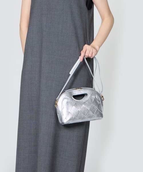 ペリーコ　PELLICO イントレチャートミニミー　シルバー PELLICO（ペリーコ）の「ANELLI INTRECCIATO MINIME バッグ