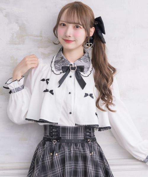 ROJITA(ロジータ)の「プチリボンヨークフレアブラウス(シャツ/ブラウス・レディース・ブラック/ホワイト/ピンク/ピンク系その他2/ホワイト系その他・FREE)」の13枚目の写真