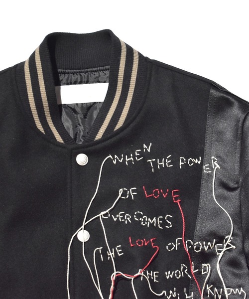 roarguns(ロアーガンズ)の「WOMEN TEXAS MELTON JACKET MESSAGE(ブルゾン・レディース・ベージュ/ブラック・2)」の3枚目の写真