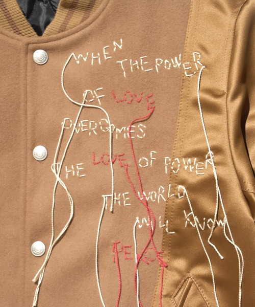 roarguns(ロアーガンズ)の「WOMEN TEXAS MELTON JACKET MESSAGE(ブルゾン・レディース・ベージュ/ブラック・2)」の10枚目の写真