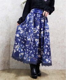 処分のため希望額にしますコメント下さい新品axes femme花柄スカート 花柄シアージャカードスカート | outlet | axes femme online shop
